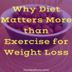 Why Diet Matters More than Exercise for Weight Loss